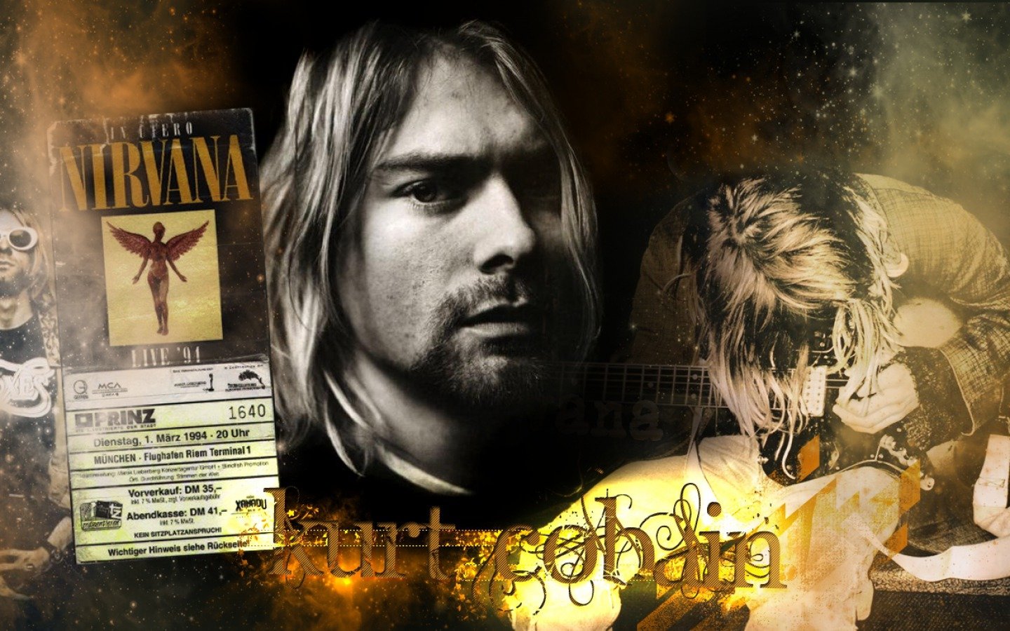Download hd 1440x900 Kurt Cobain PC wallpaper ID:340570 for free