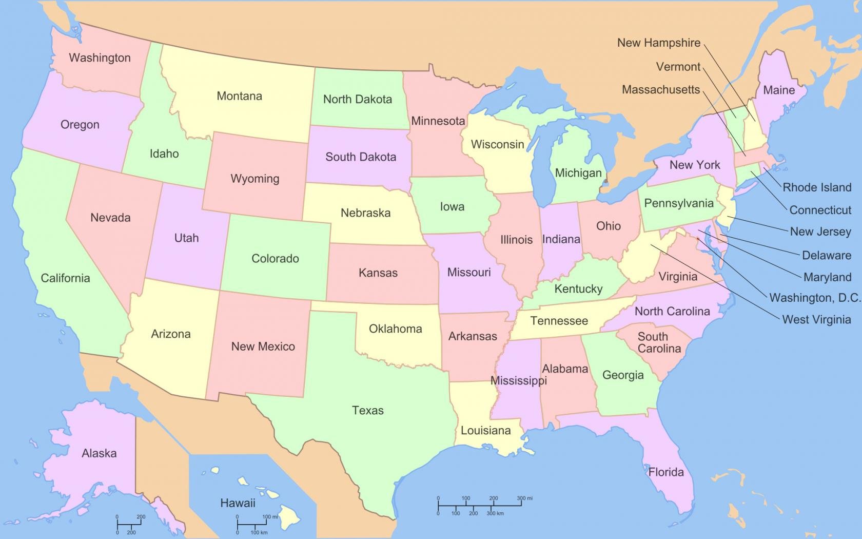 High resolution United States map (USA) hd 1680x1050 background ID:492781 for desktop