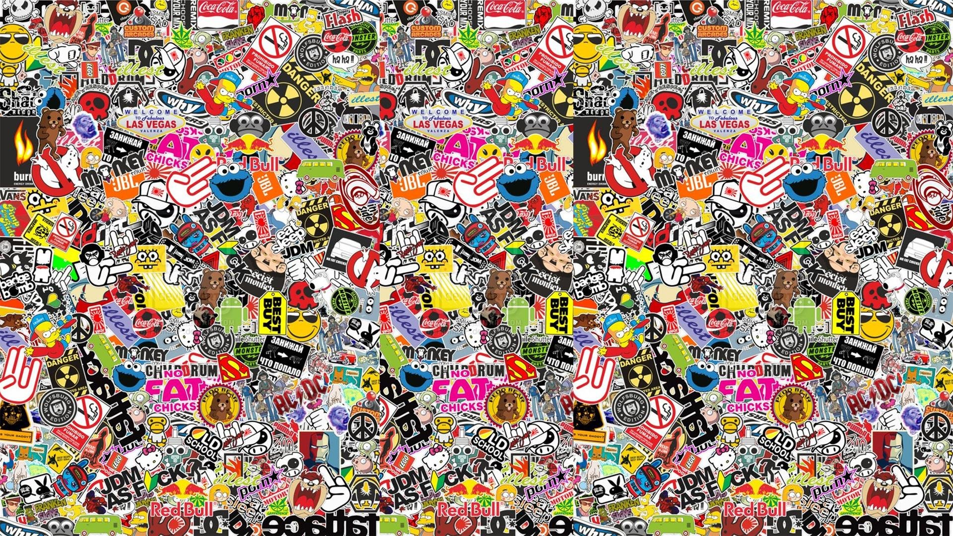 Free Sticker Bomb high quality background ID:458306 for 1080p PC