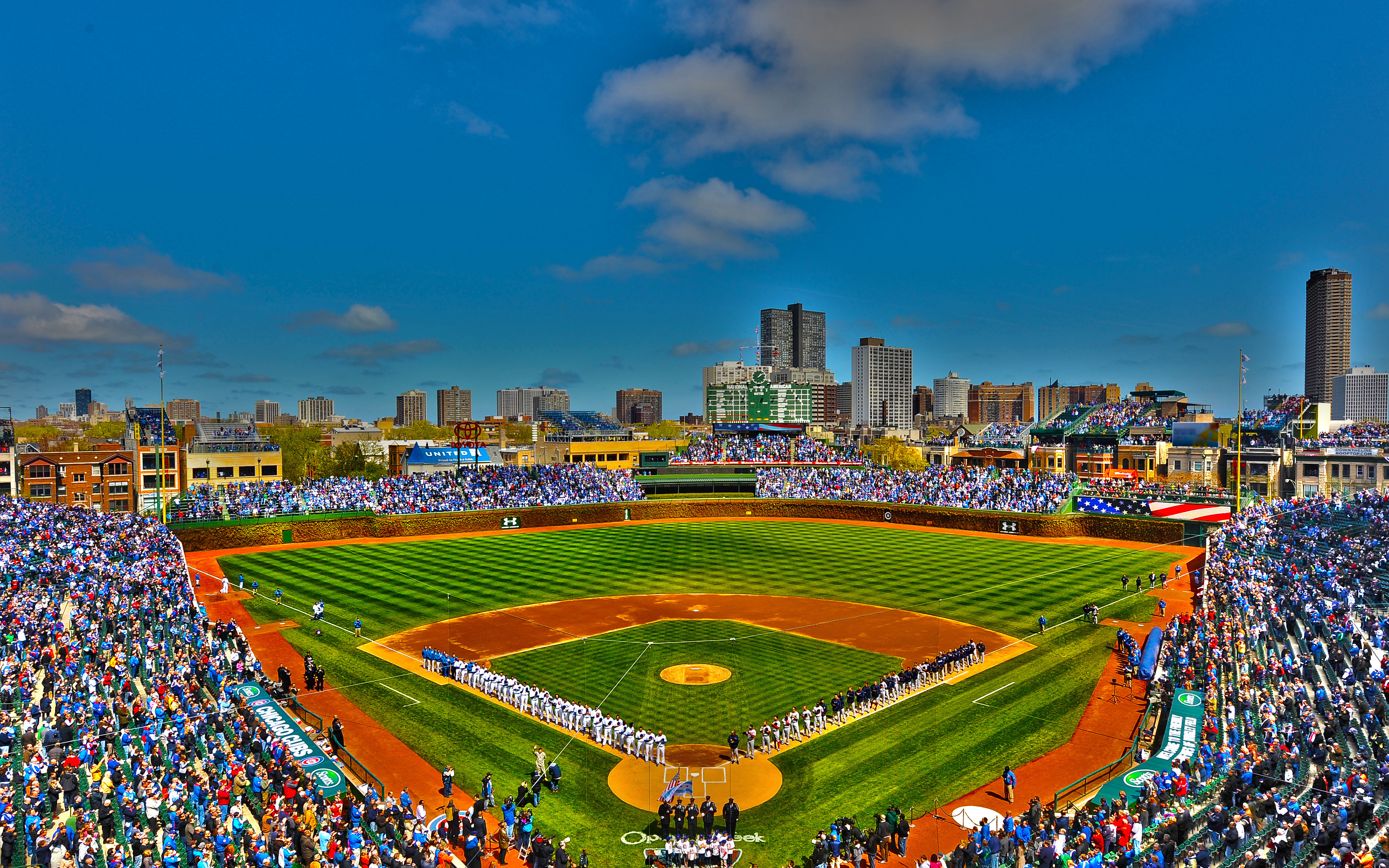 Download hd 3840x2400 Wrigley Field computer wallpaper ID:333992 for free