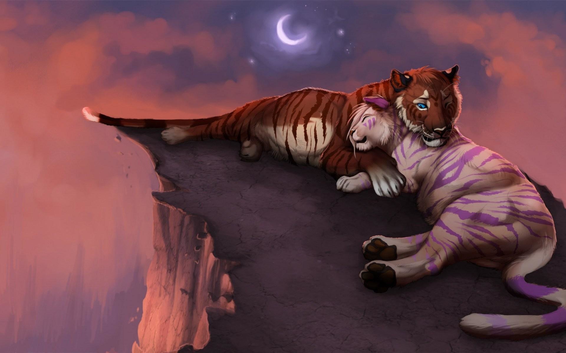 High resolution Tiger Fantasy hd 1920x1200 background ID:259300 for computer