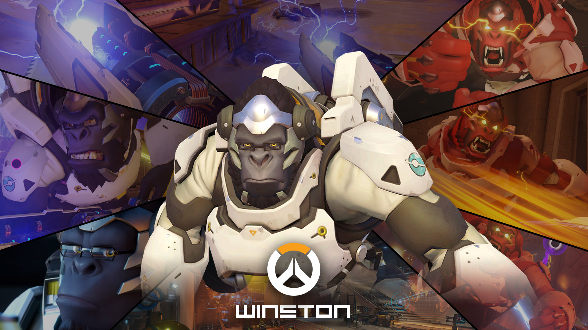 Free download Winston (Overwatch) background ID:170116 full hd 1080p for PC