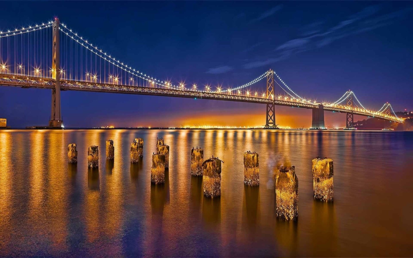 Awesome Bay Bridge free wallpaper ID:493765 for hd 1440x900 desktop