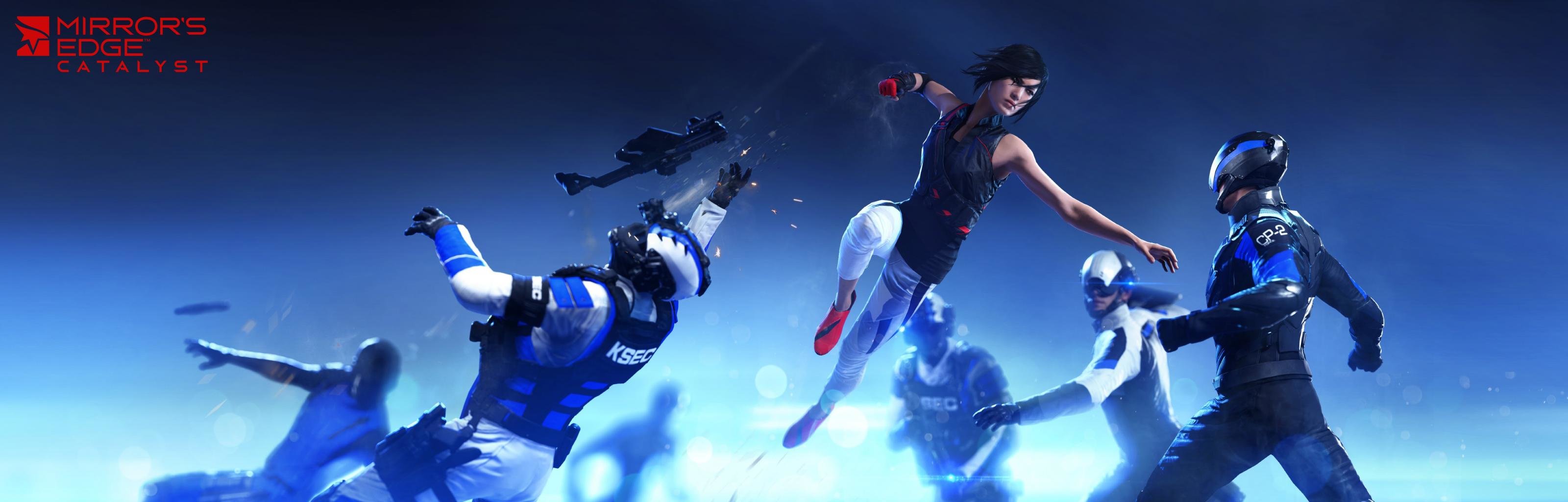 Download dual screen 3200x1024 Mirror's Edge Catalyst computer background ID:219575 for free