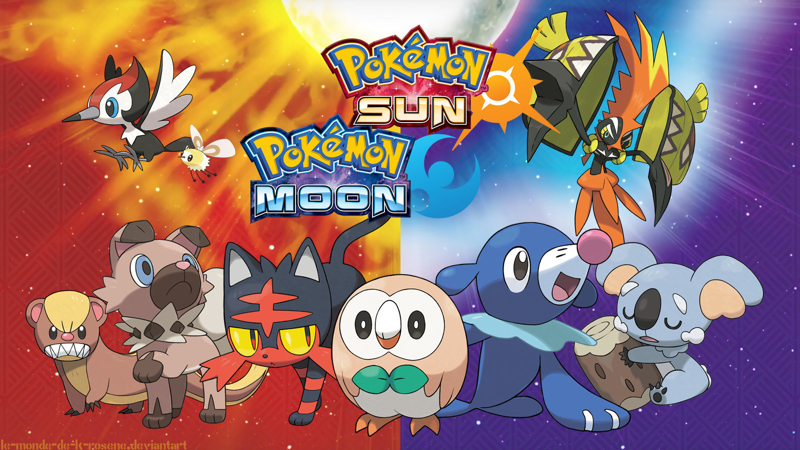 Download hd 1600x900 Pokemon Sun And Moon PC wallpaper ID:123192 for free