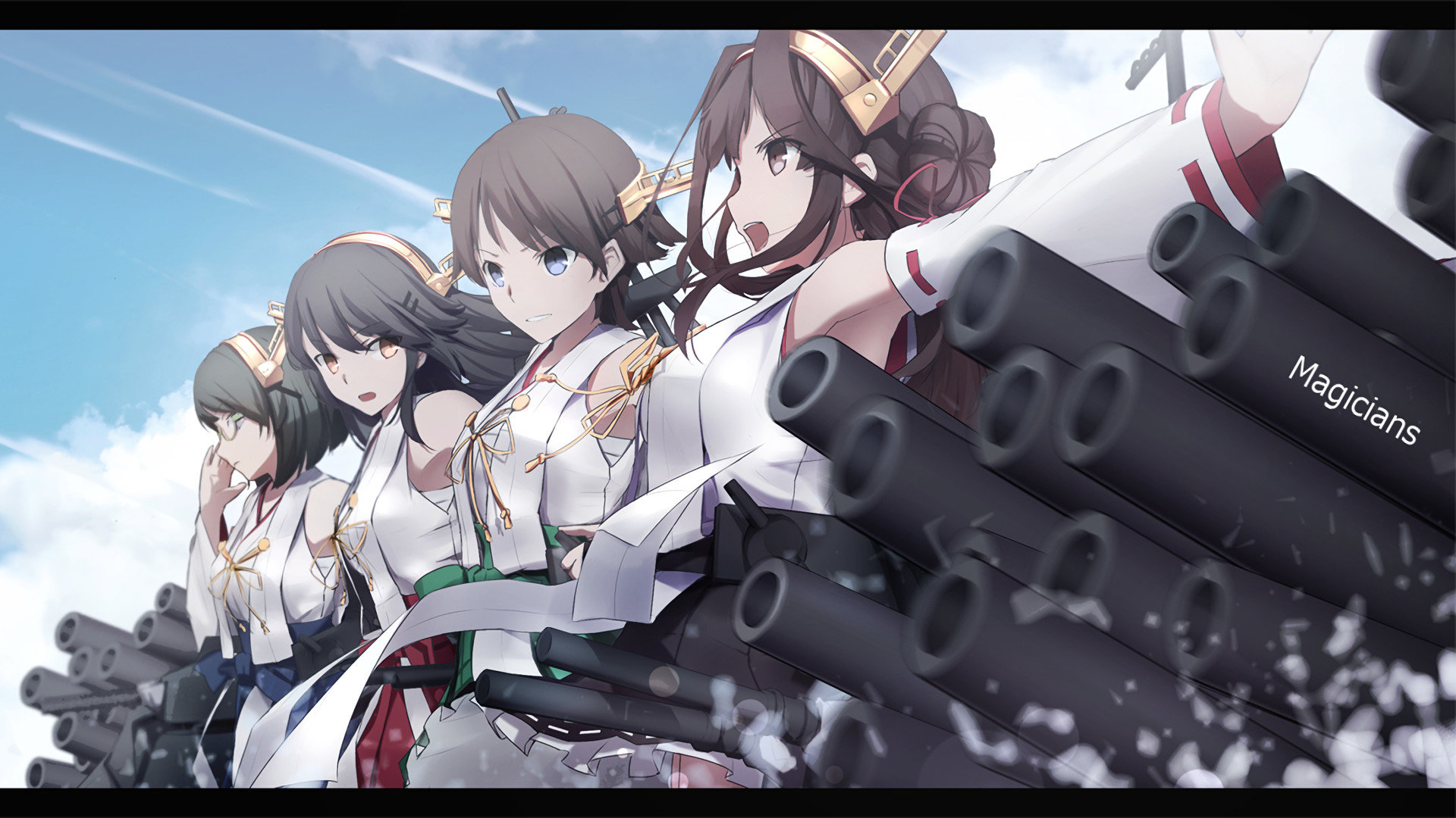 Best Kongou (Kancolle) background ID:331190 for High Resolution full hd 1080p PC