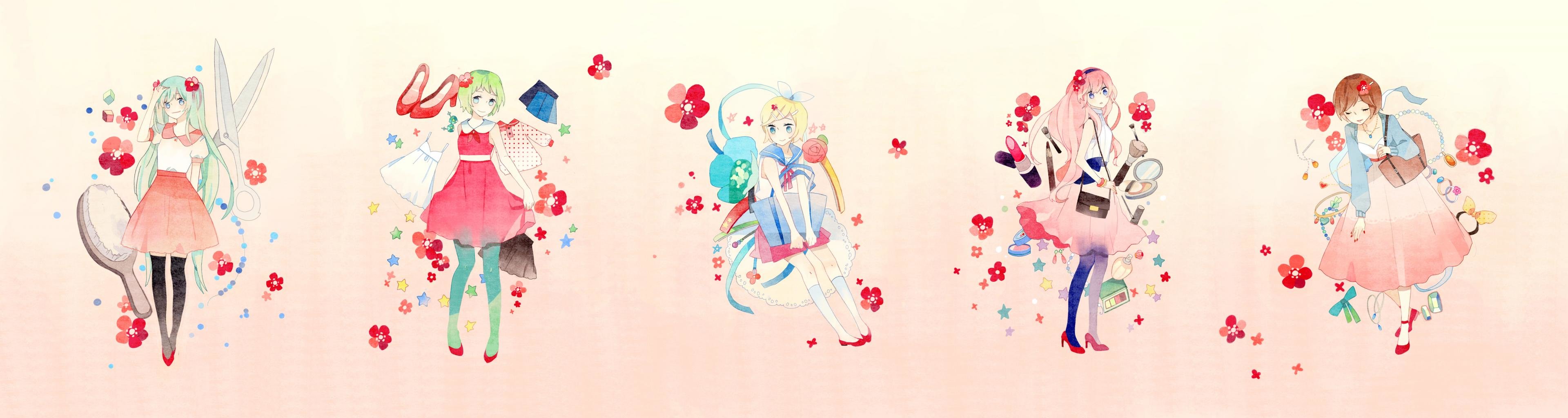 High resolution Vocaloid triple monitor 3840x1024 wallpaper ID:6045 for PC