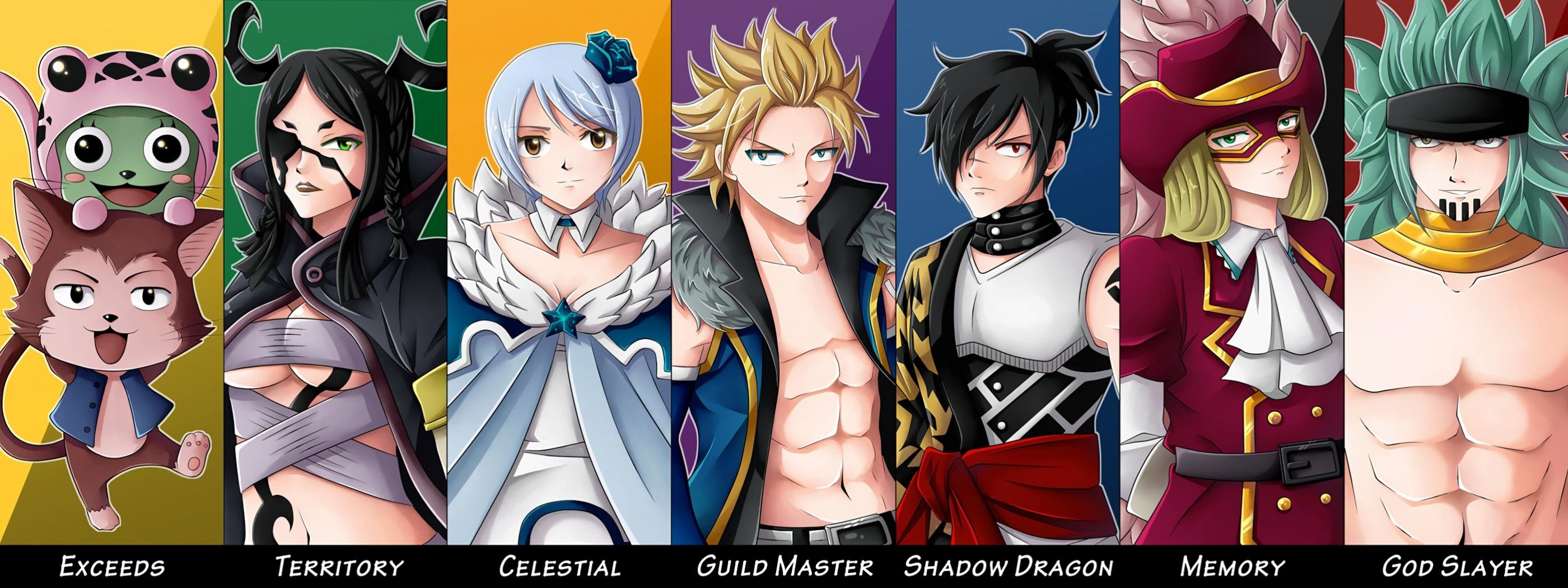 Awesome Fairy Tail free wallpaper ID:41325 for dual monitor 2800x1050 PC