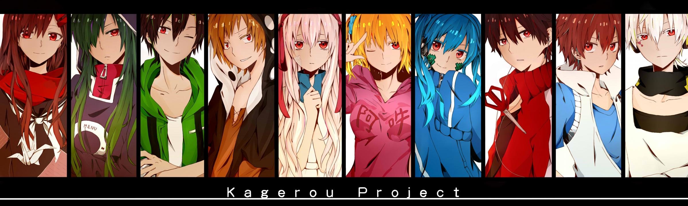 High resolution Kagerou Project dual screen 2400x720 background ID:134332 for PC