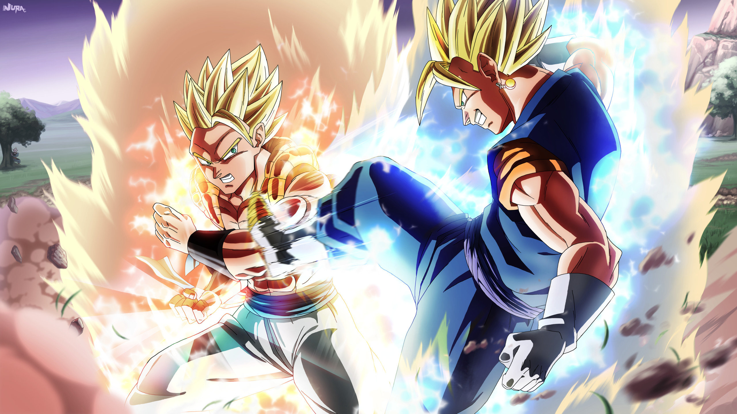Download hd 2560x1440 Gogeta (Dragon Ball) PC background ID:461985 for free
