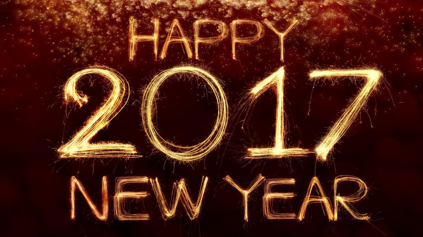 Free download New Year 2017 background ID:64356 hd 1366x768 for PC