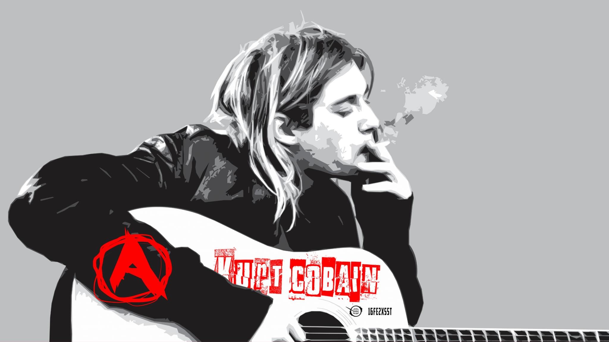 High resolution Kurt Cobain hd 2048x1152 wallpaper ID:340566 for PC