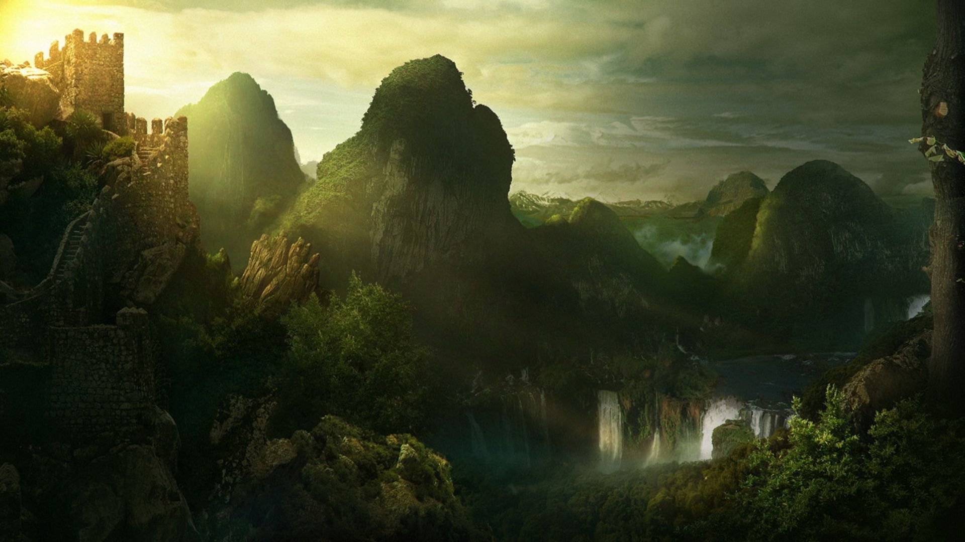 Free Fantasy landscape high quality background ID:143115 for hd 1080p computer
