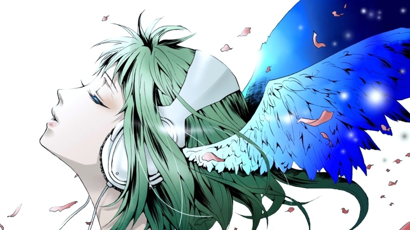 Free GUMI (Vocaloid) high quality background ID:1368 for 1366x768 laptop PC