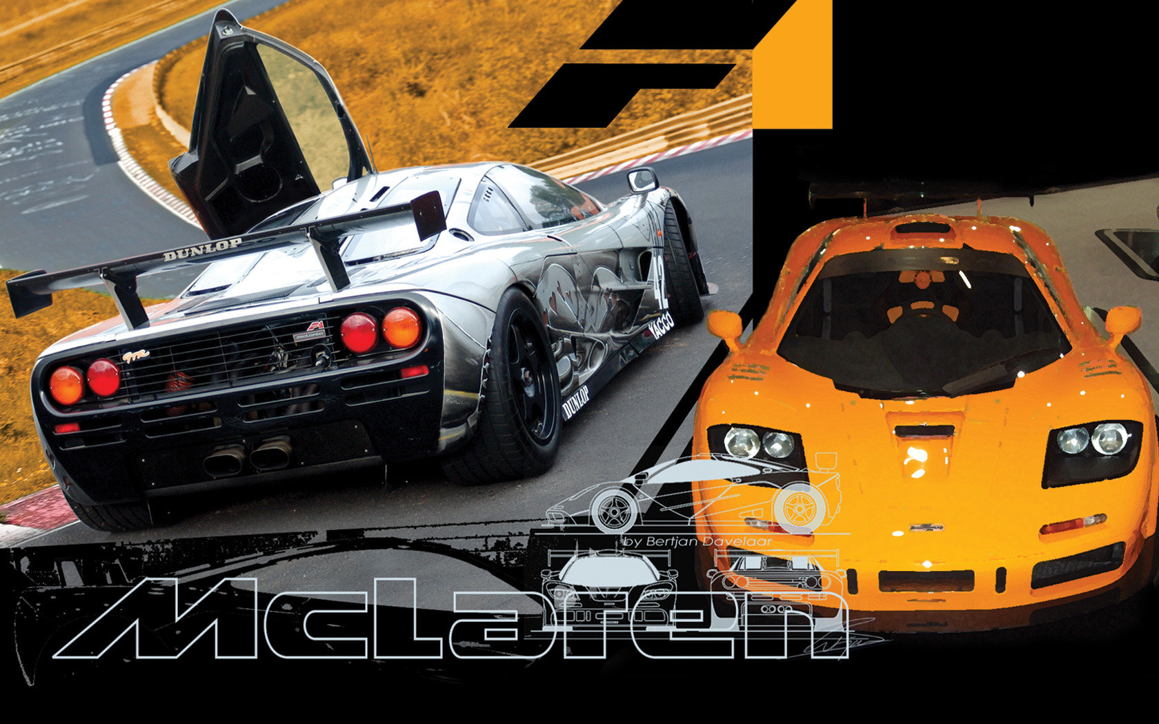 Free McLaren F1 high quality background ID:34752 for hd 1680x1050 PC