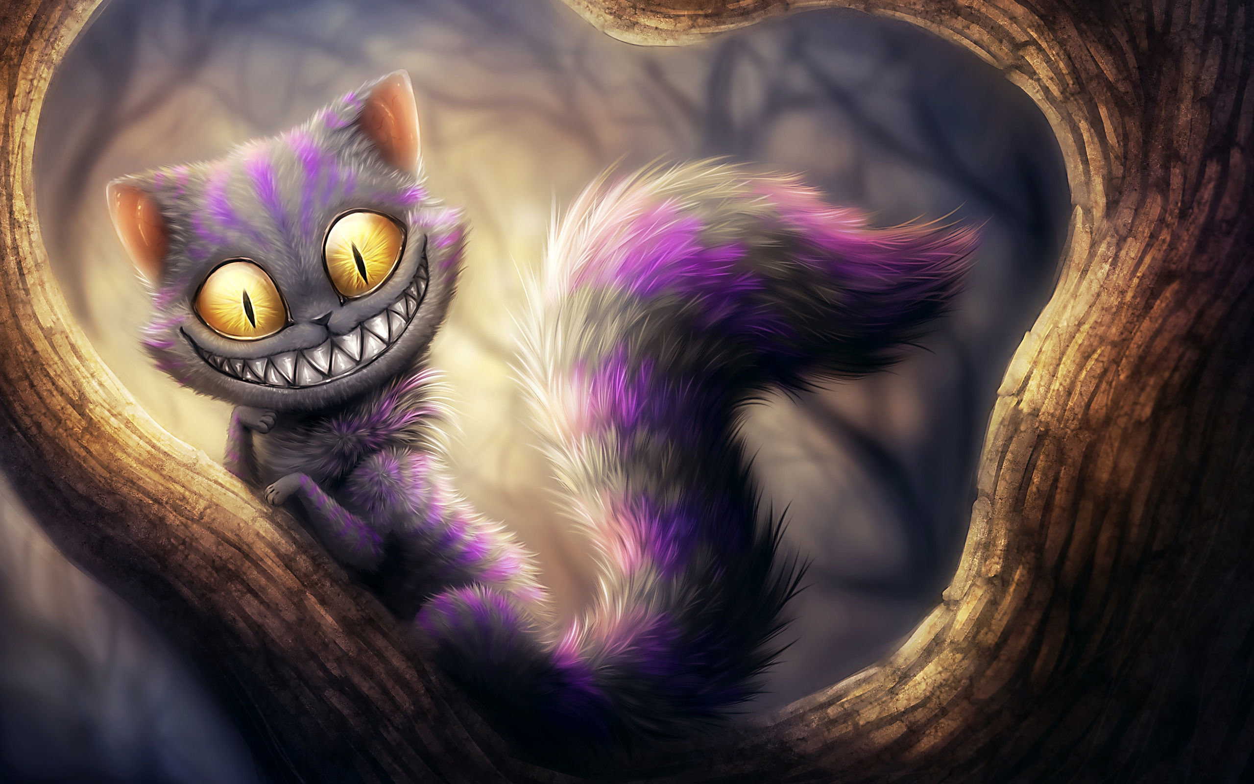 Free download Cheshire Cat background ID:142975 hd 2560x1600 for desktop