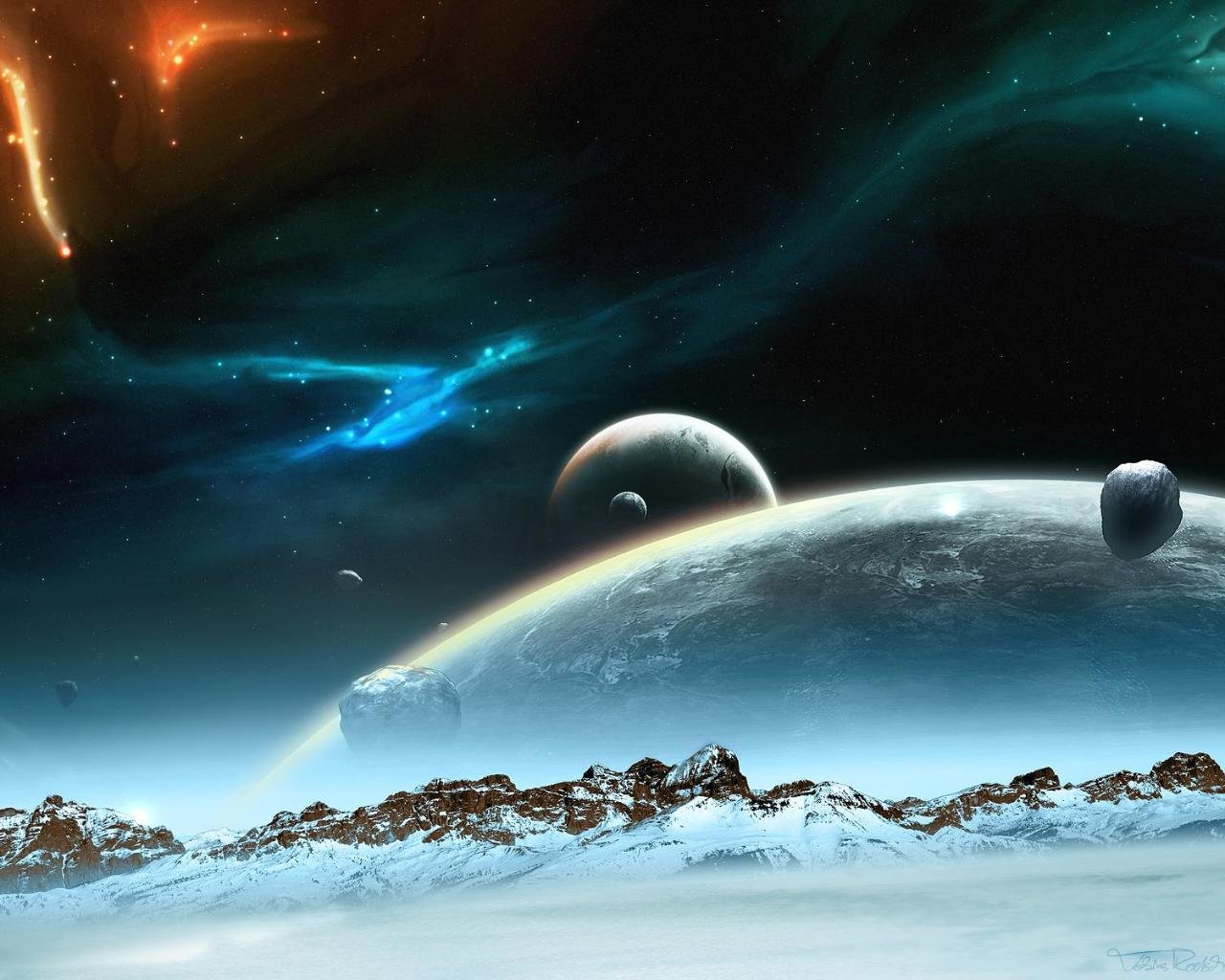 High resolution Planet Rise hd 1280x1024 background ID:193833 for computer