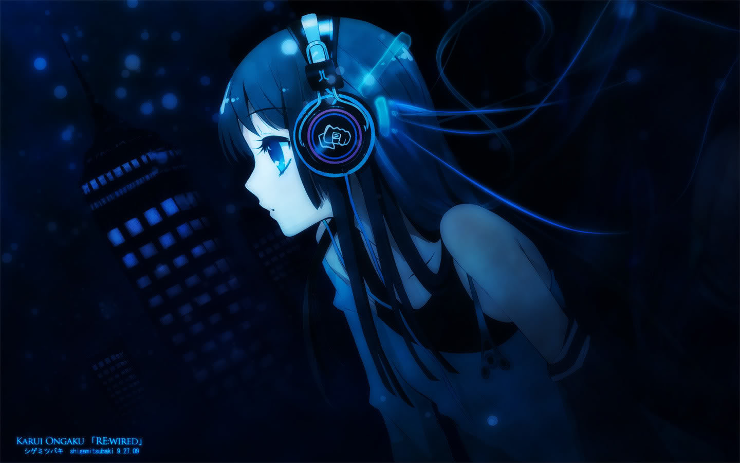 High resolution Headphones Anime hd 1440x900 wallpaper ID:142271 for computer