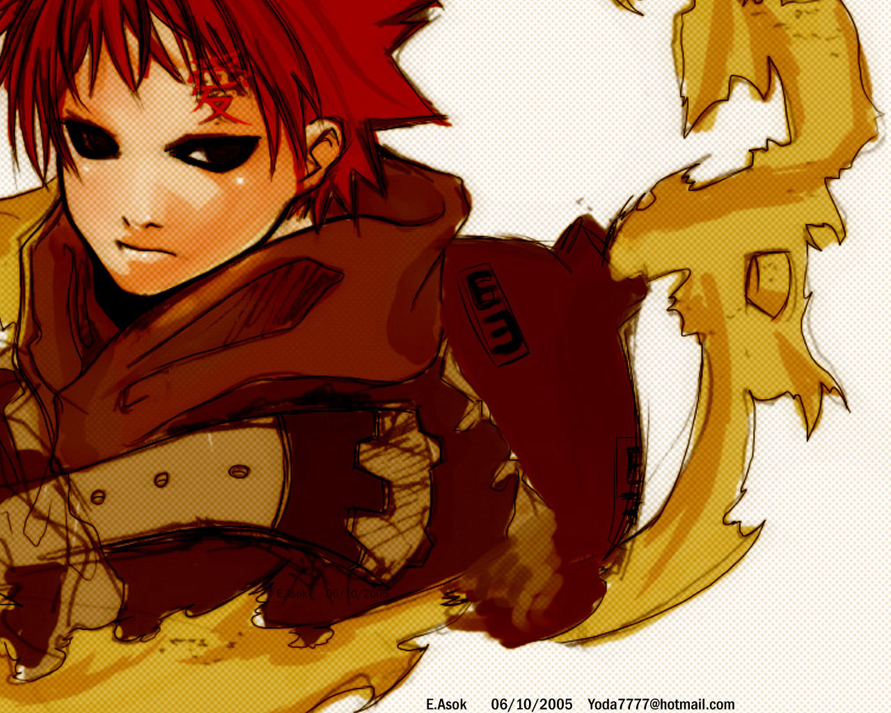 Best Gaara (Naruto) background ID:396219 for High Resolution hd 1280x1024 desktop