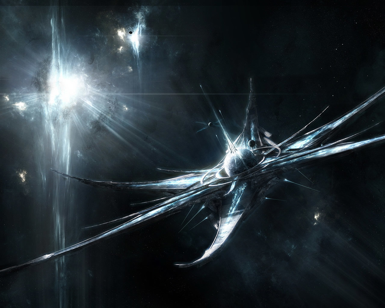 Free download Spaceship background ID:183832 hd 1280x1024 for desktop