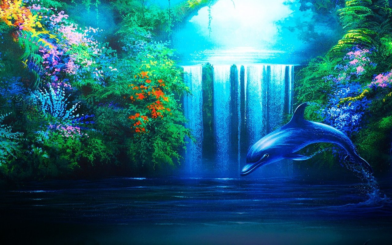 High resolution Dolphin hd 1280x800 wallpaper ID:248264 for PC