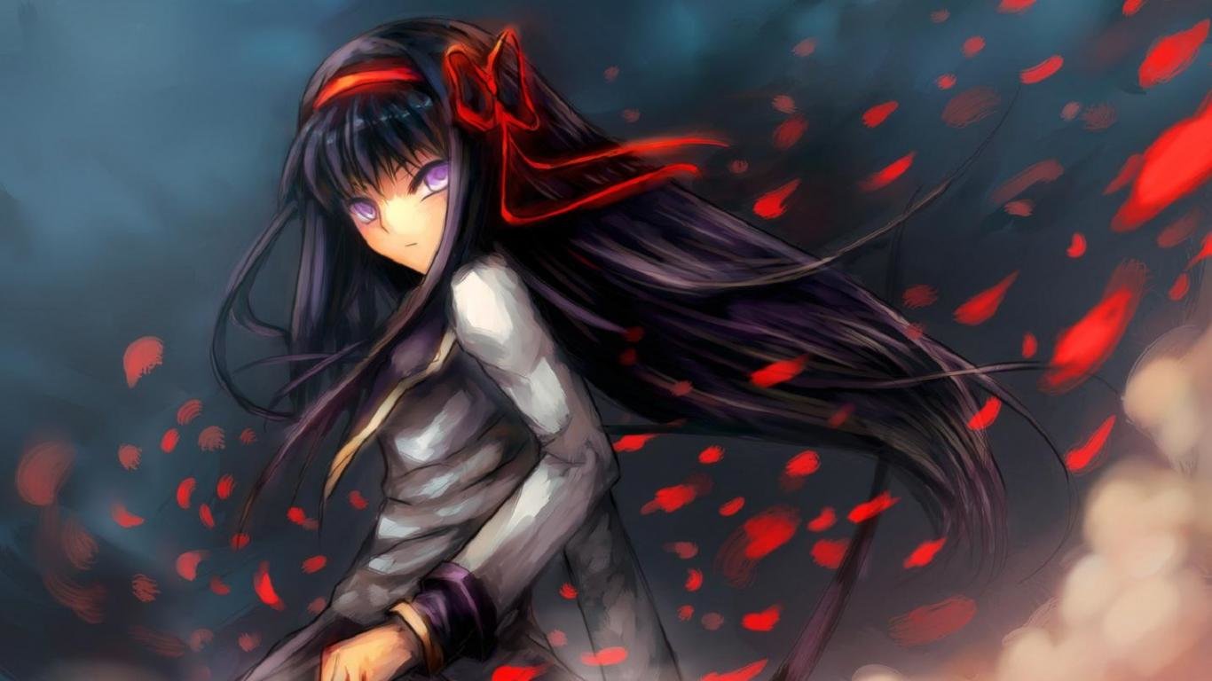 Download 1366x768 laptop Homura Akemi PC background ID:31914 for free