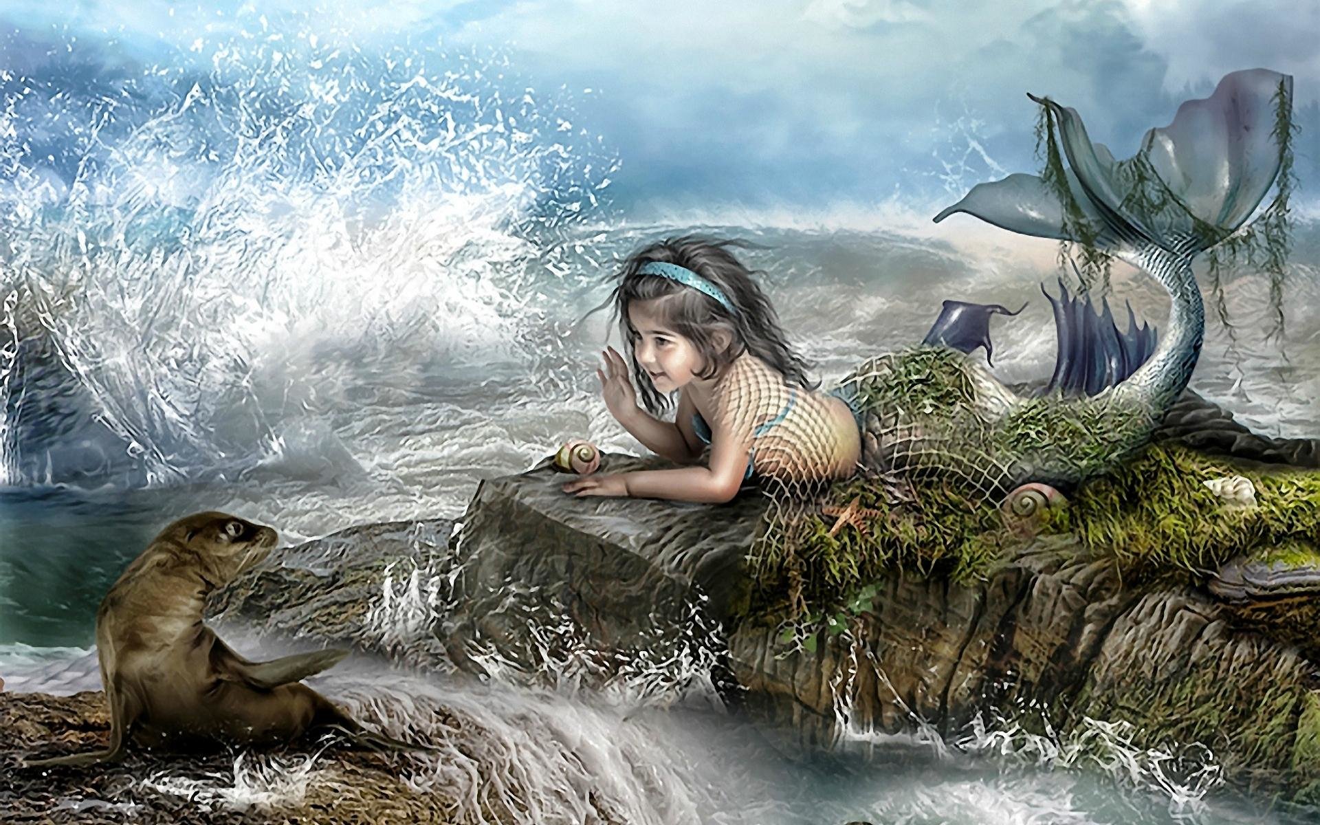 Free Mermaid high quality background ID:329432 for hd 1920x1200 computer