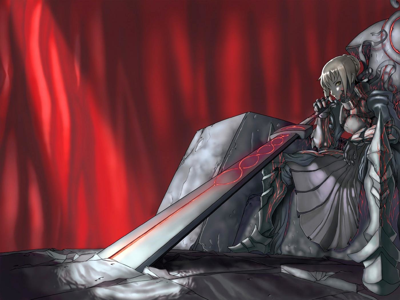 Download hd 1400x1050 Saber Alter PC wallpaper ID:468933 for free