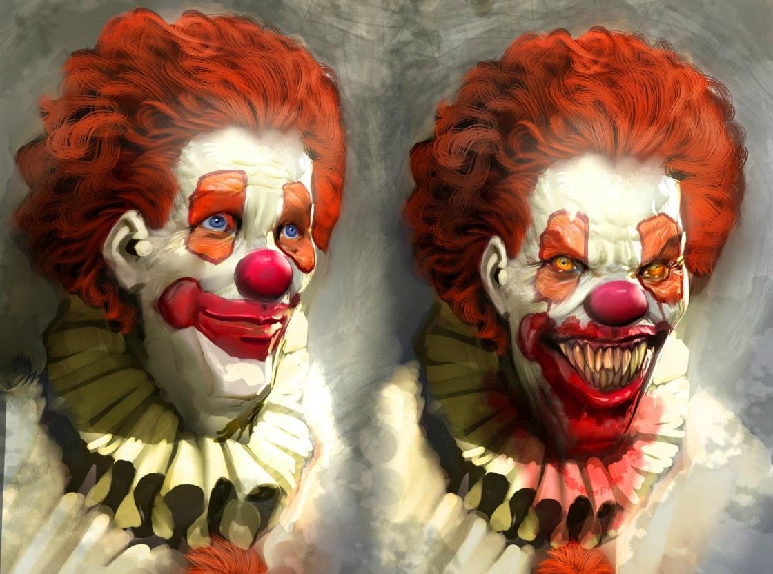 Free Scary clown high quality background ID:126504 for hd 1120x832 computer