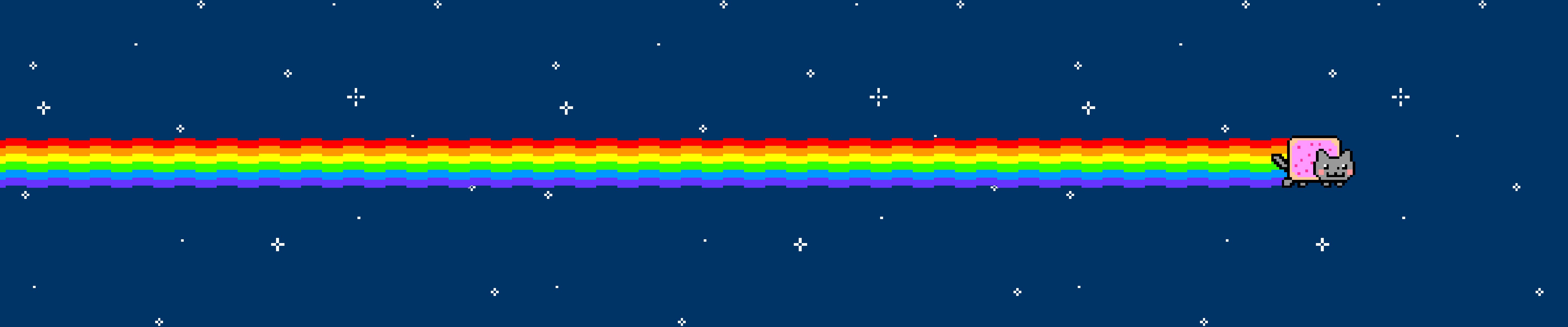 Free download Nyan Cat wallpaper ID:498879 triple screen 5760x1200 for PC