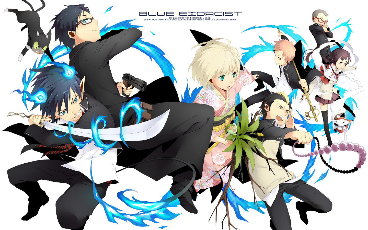 High resolution Blue Exorcist (Ao No) hd 1440x900 wallpaper ID:242152 for PC