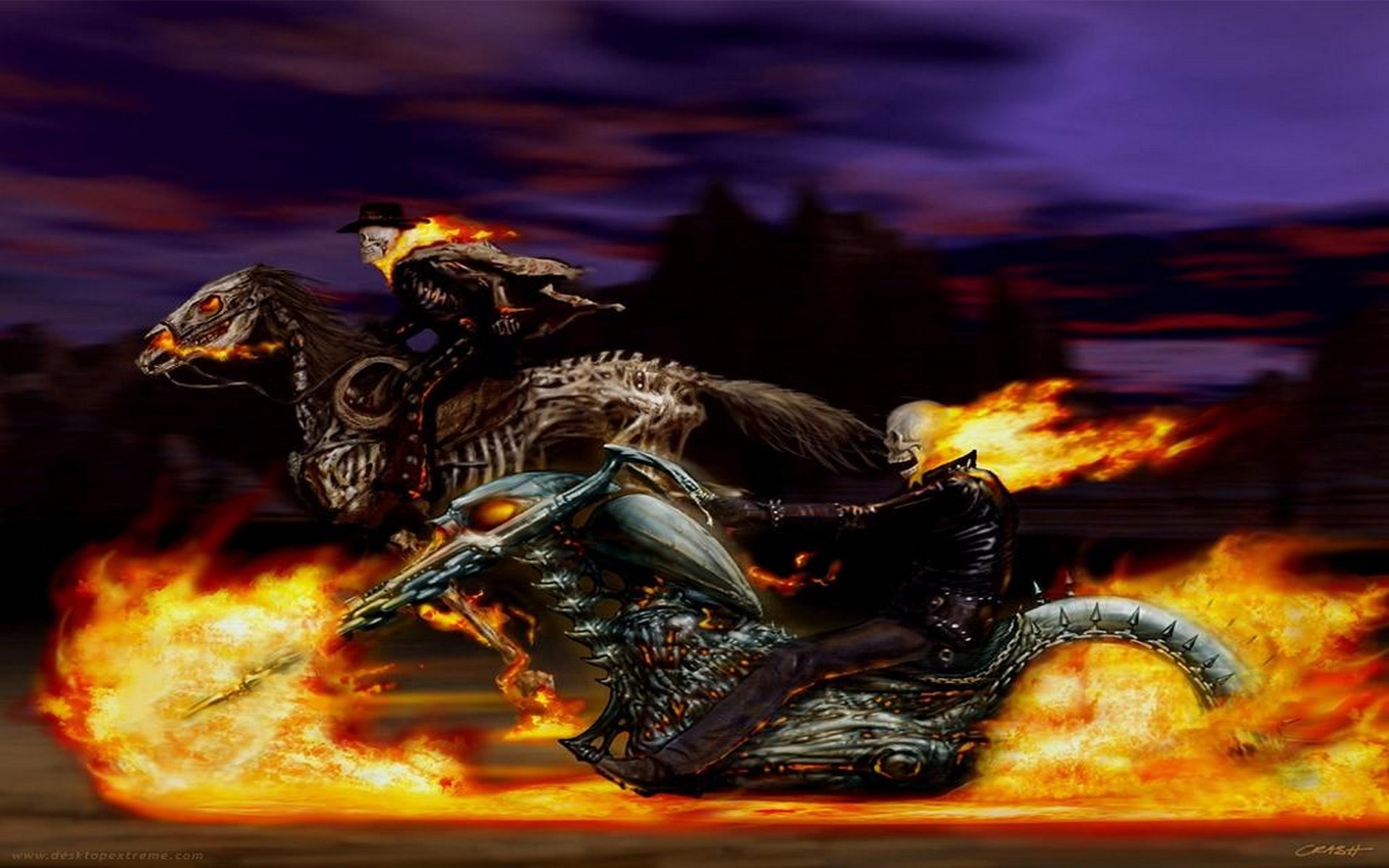 Download hd 1920x1200 Ghost Rider desktop background ID:29429 for free