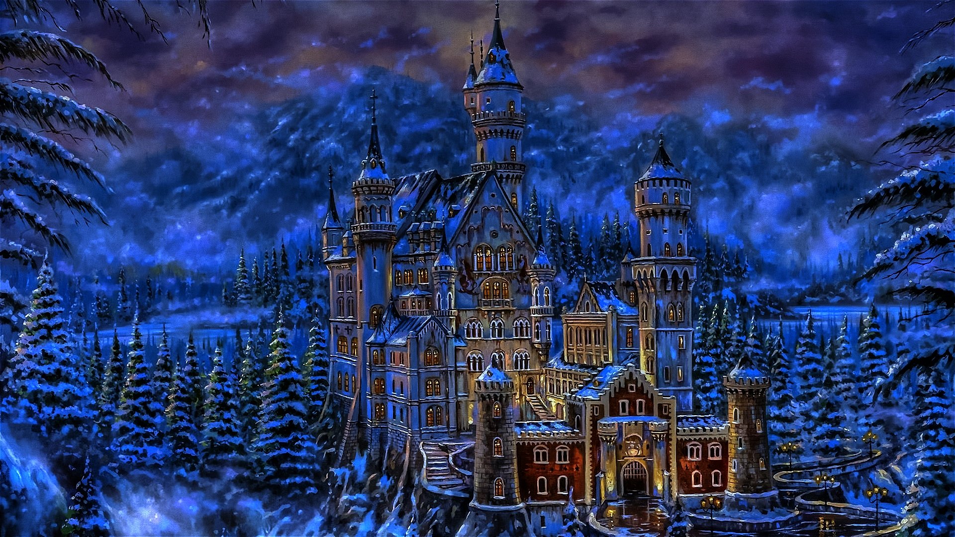 High resolution Fantasy castle full hd background ID:236346 for desktop