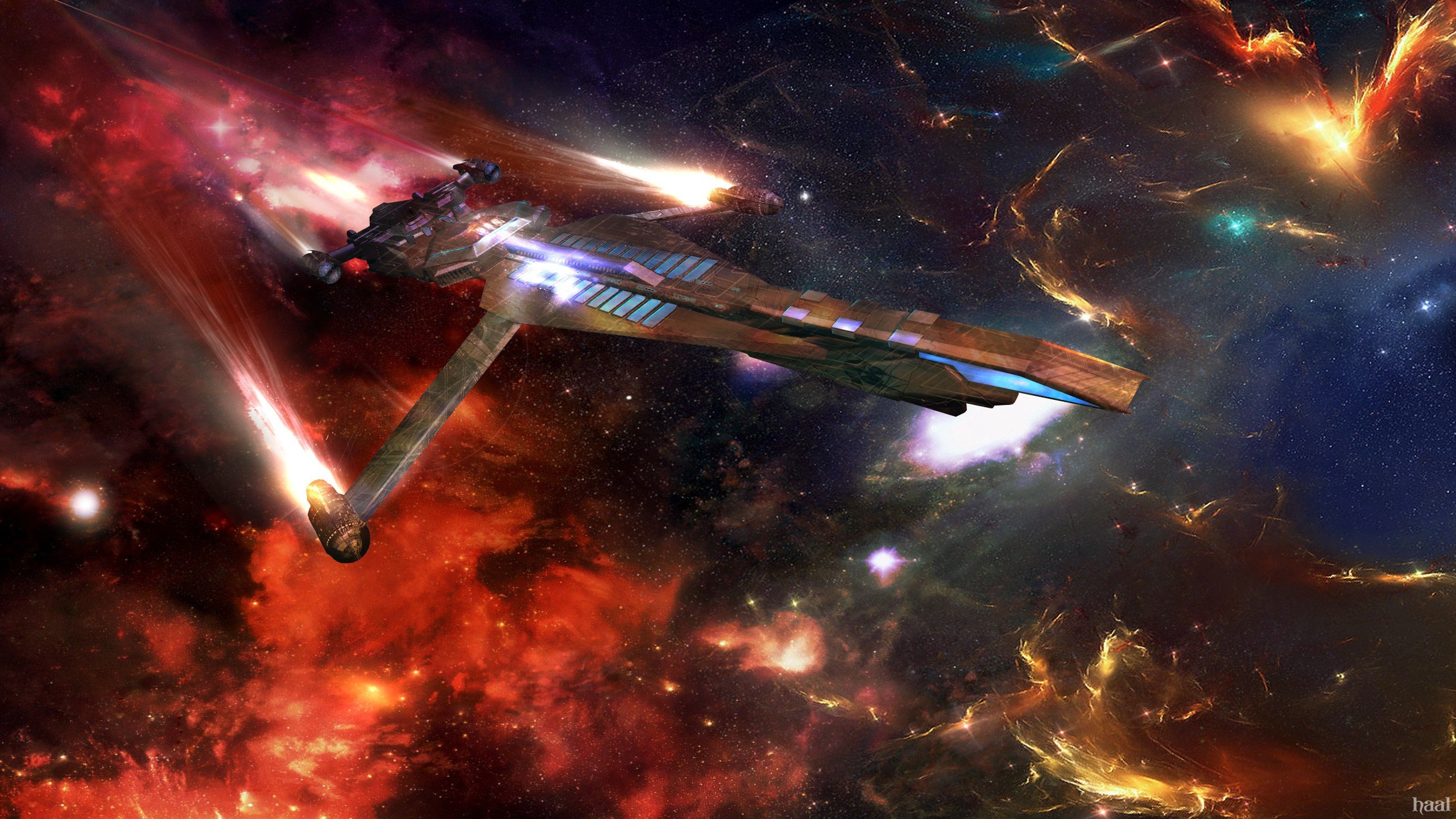 Free download Spaceship background ID:184399 hd 2560x1440 for computer