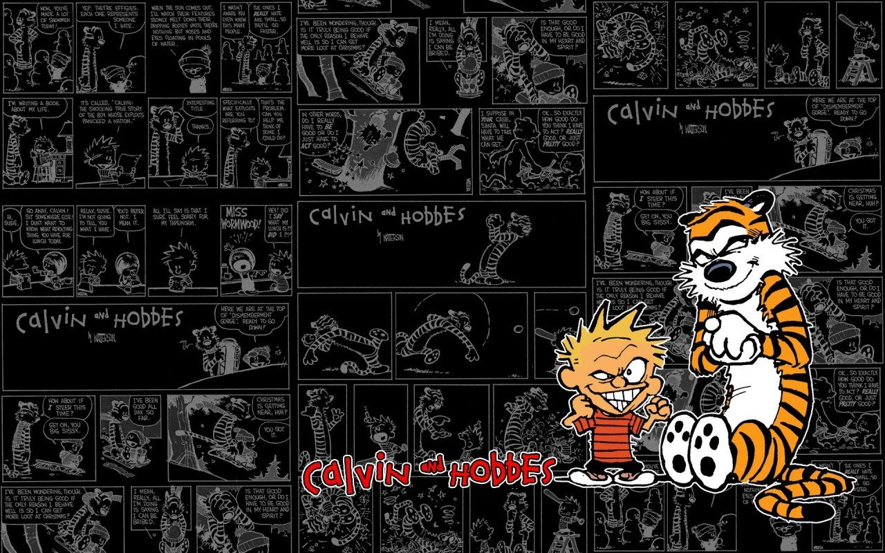 Free download Calvin and Hobbes background ID:211383 hd 1280x800 for PC