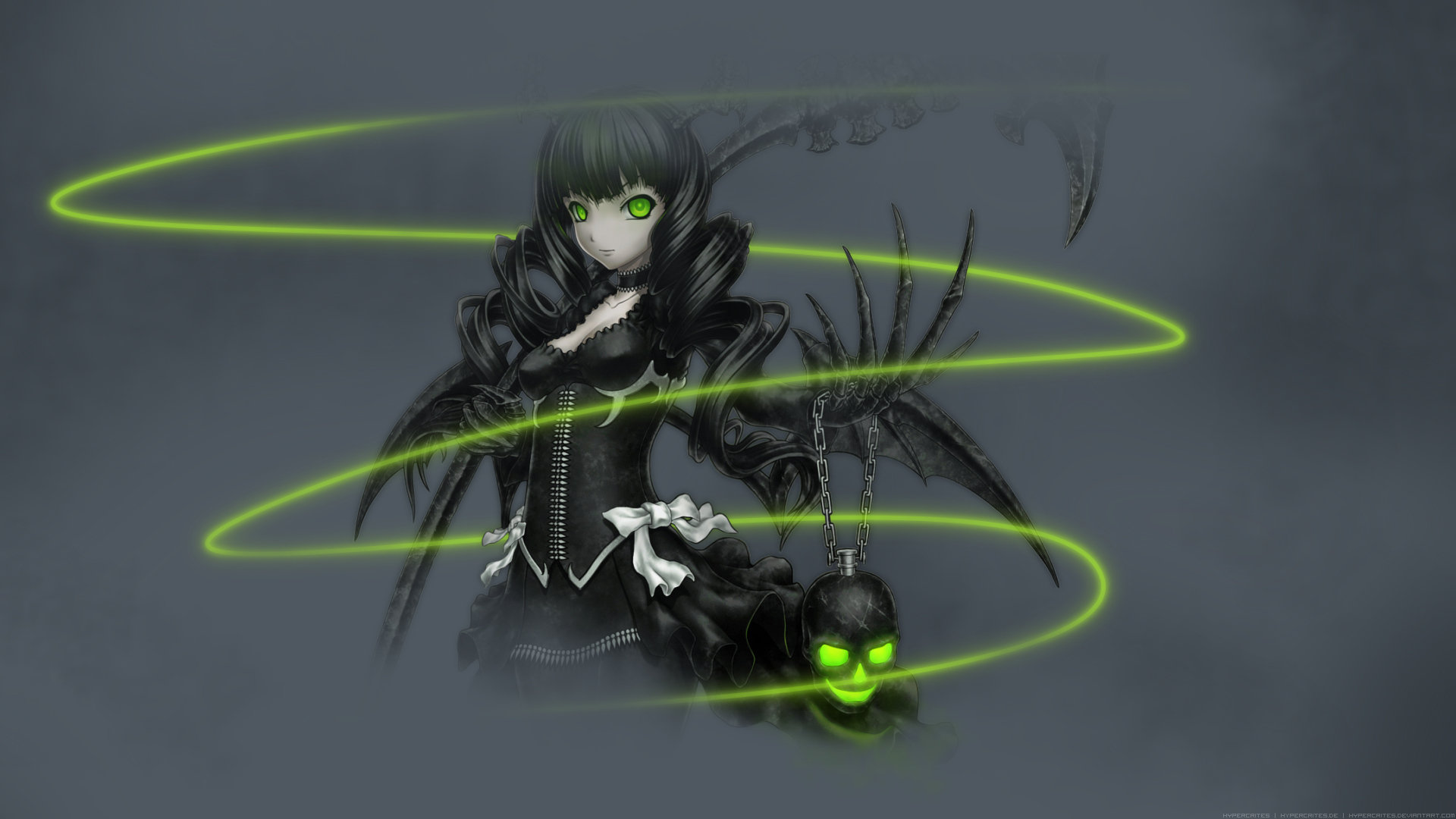 Download full hd Dead Master (Black Rock Shooter) computer background ID:454769 for free