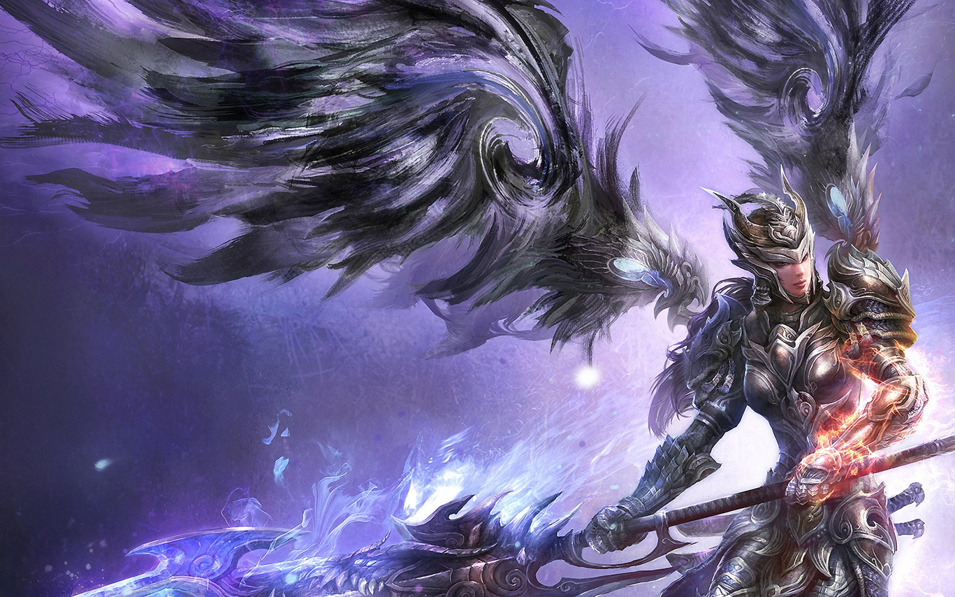 Download hd 1920x1200 Angel Warrior PC background ID:352345 for free