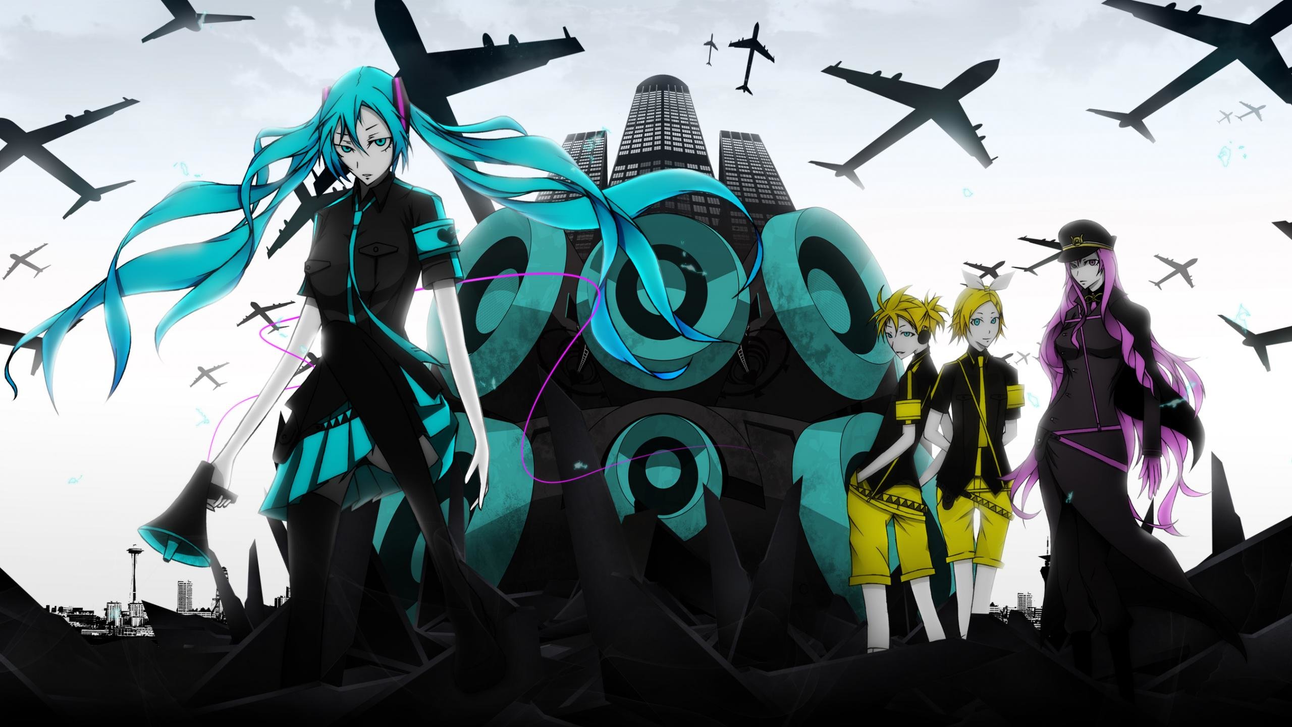 Download hd 2560x1440 Vocaloid computer wallpaper ID:2635 for free