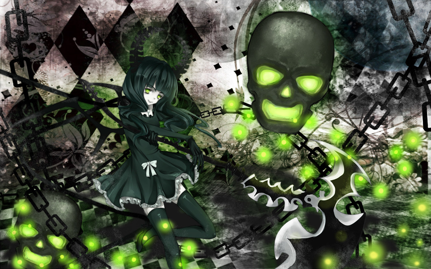 Free Dead Master (Black Rock Shooter) high quality background ID:454323 for hd 1440x900 computer