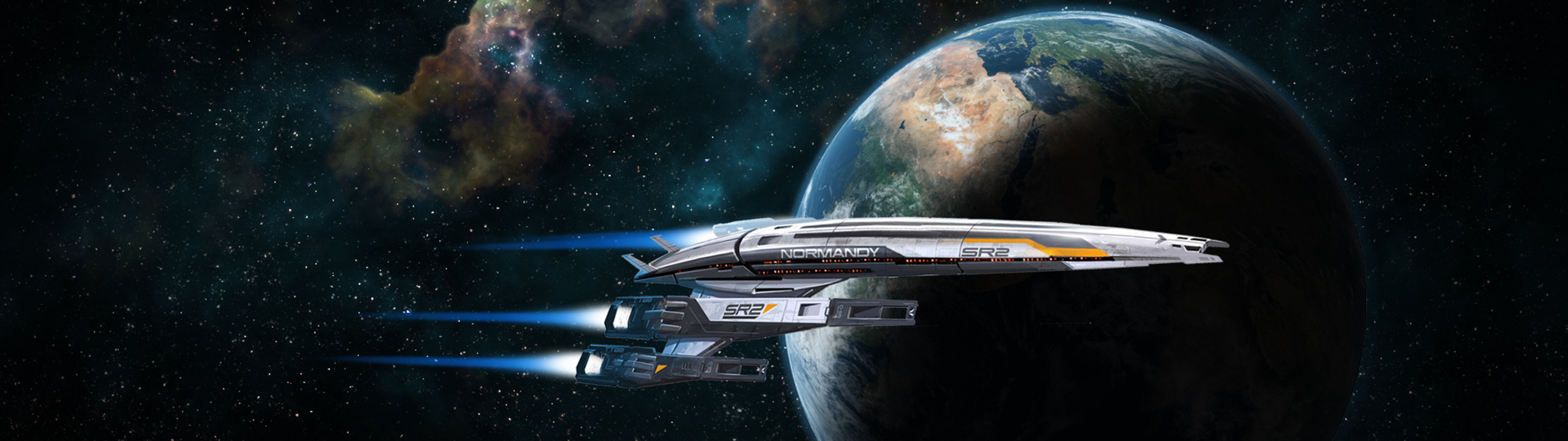 High resolution Spaceship dual screen 3200x900 background ID:184347 for PC