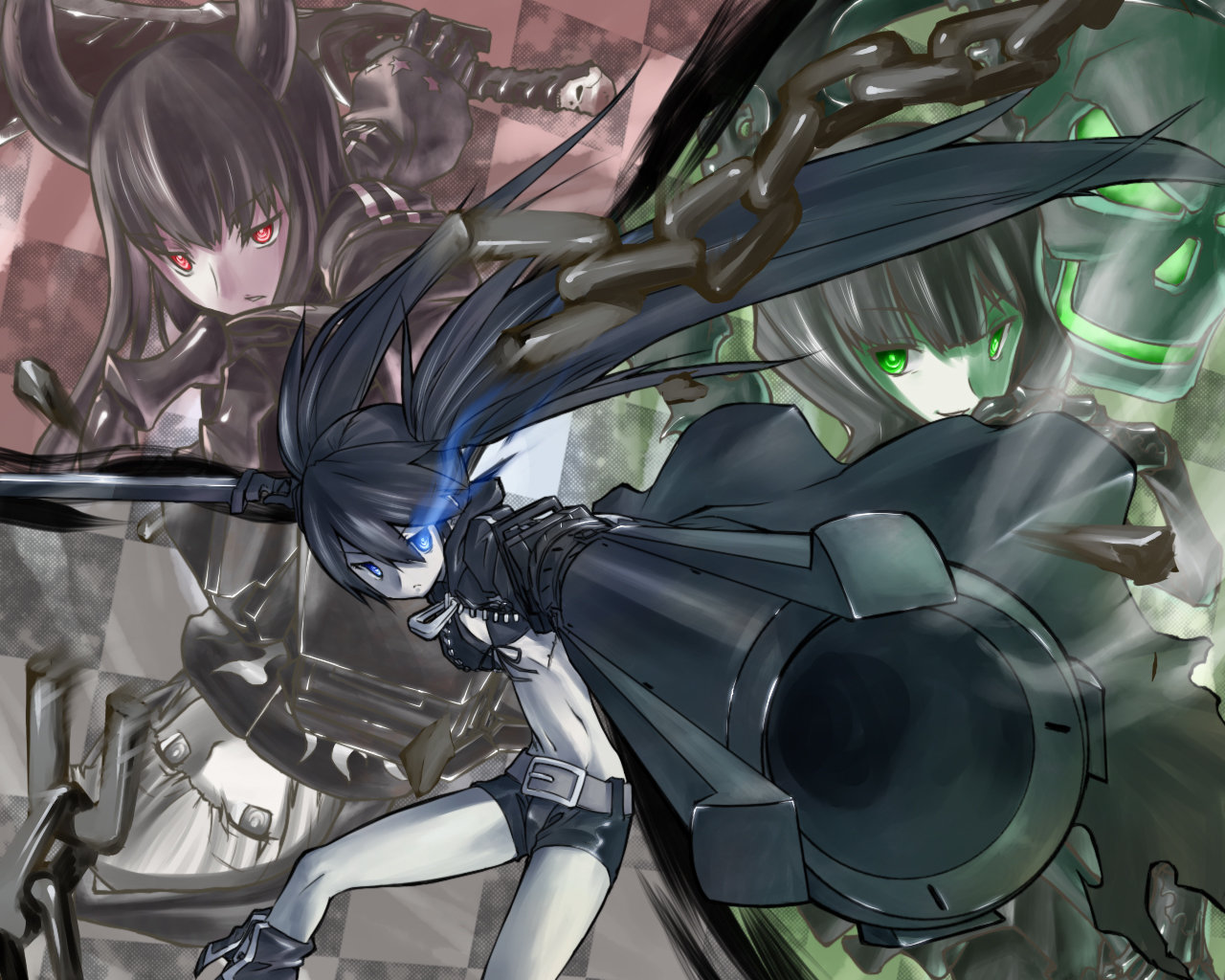 Awesome Dead Master (Black Rock Shooter) free background ID:454857 for hd 1280x1024 computer