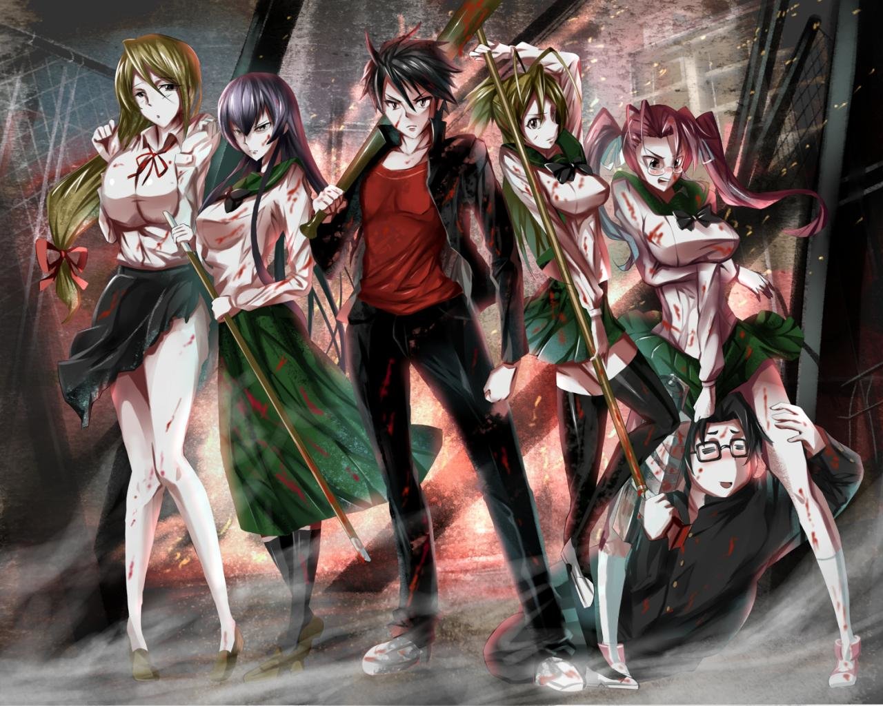 High resolution Highschool Of The Dead hd 1280x1024 background ID:447750 for desktop