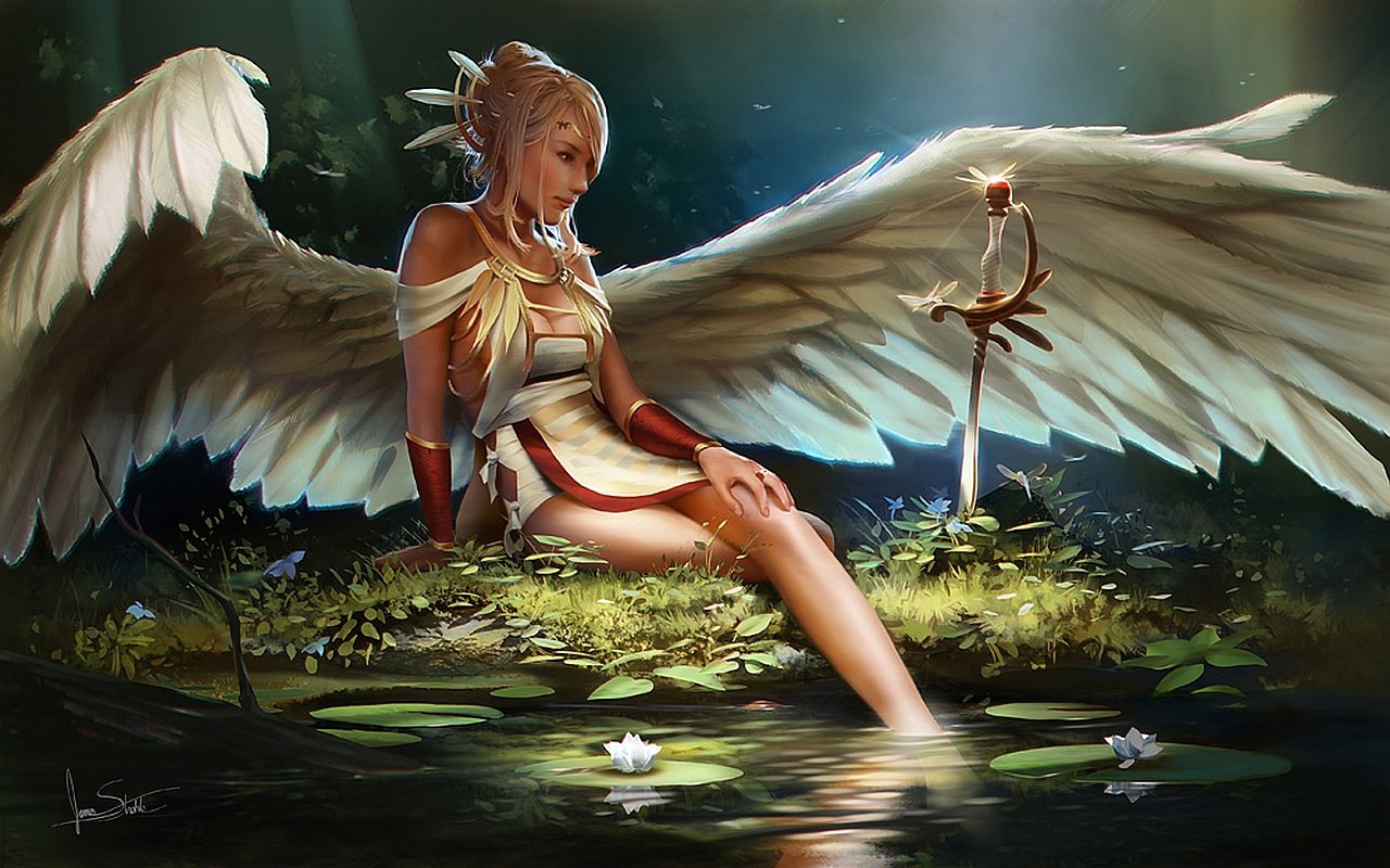 Download hd 1280x800 Angel computer background ID:7097 for free