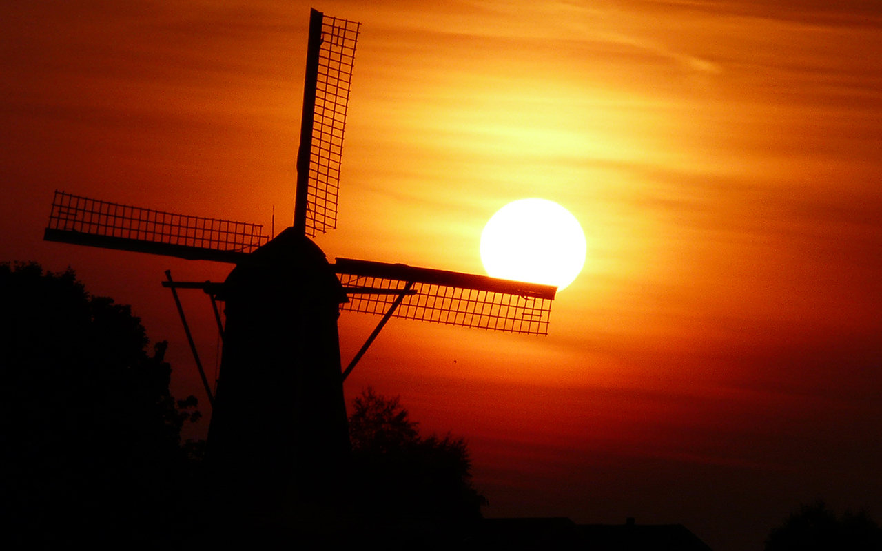 Free Windmill high quality background ID:482538 for hd 1280x800 computer