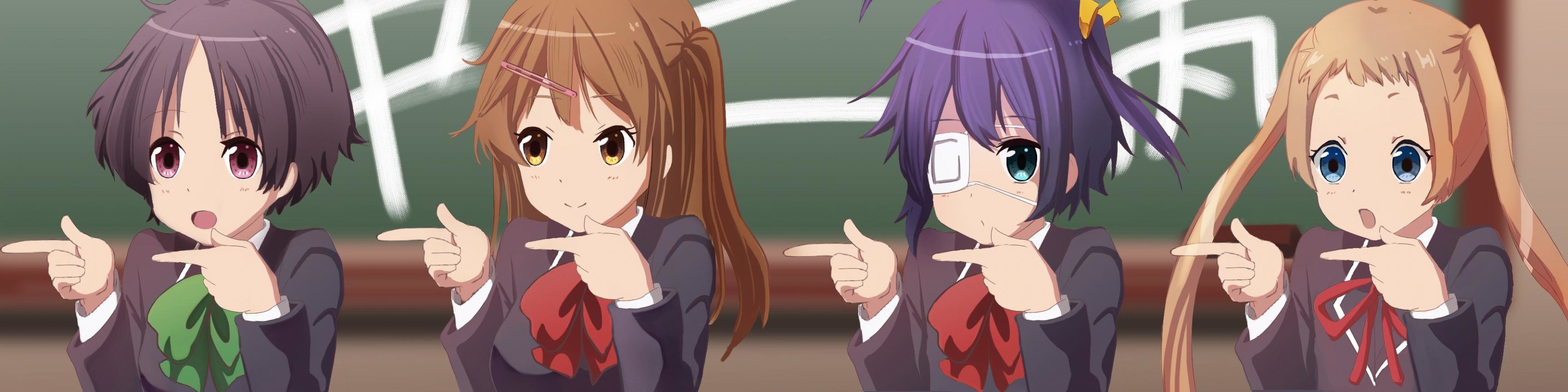 Awesome Love, Chunibyo and Other Delusions free background ID:423299 for triple monitor 3456x864 computer