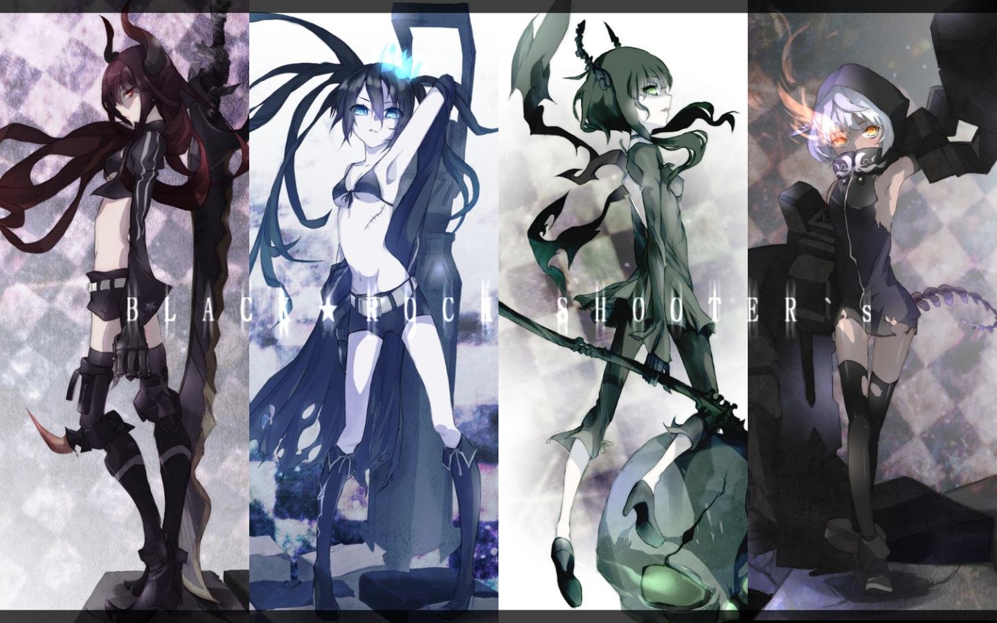 Free download Dead Master (Black Rock Shooter) background ID:454968 hd 1440x900 for computer