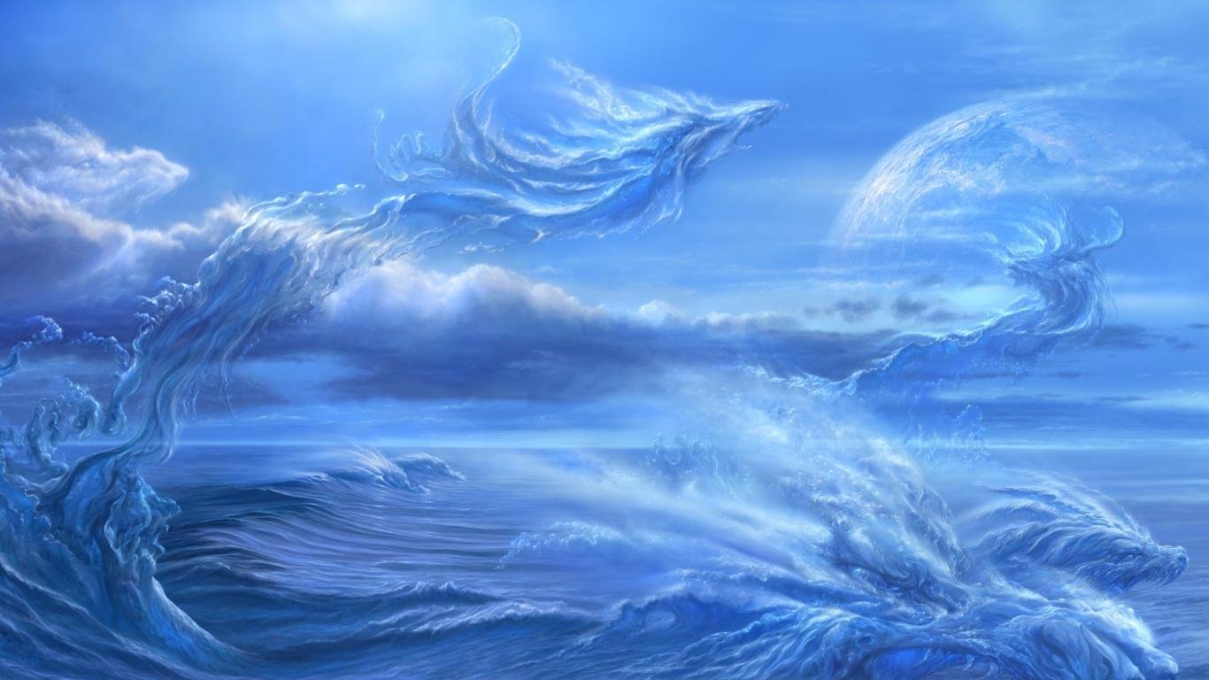 Best Fantasy ocean background ID:306149 for High Resolution laptop computer