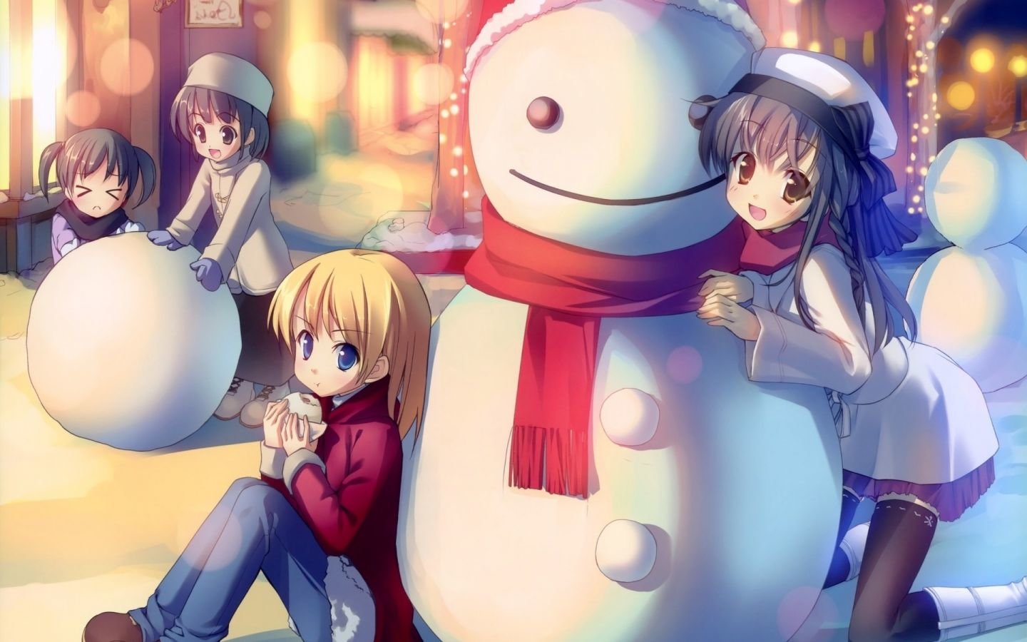 Awesome Christmas Anime free wallpaper ID:24863 for hd 1440x900 PC