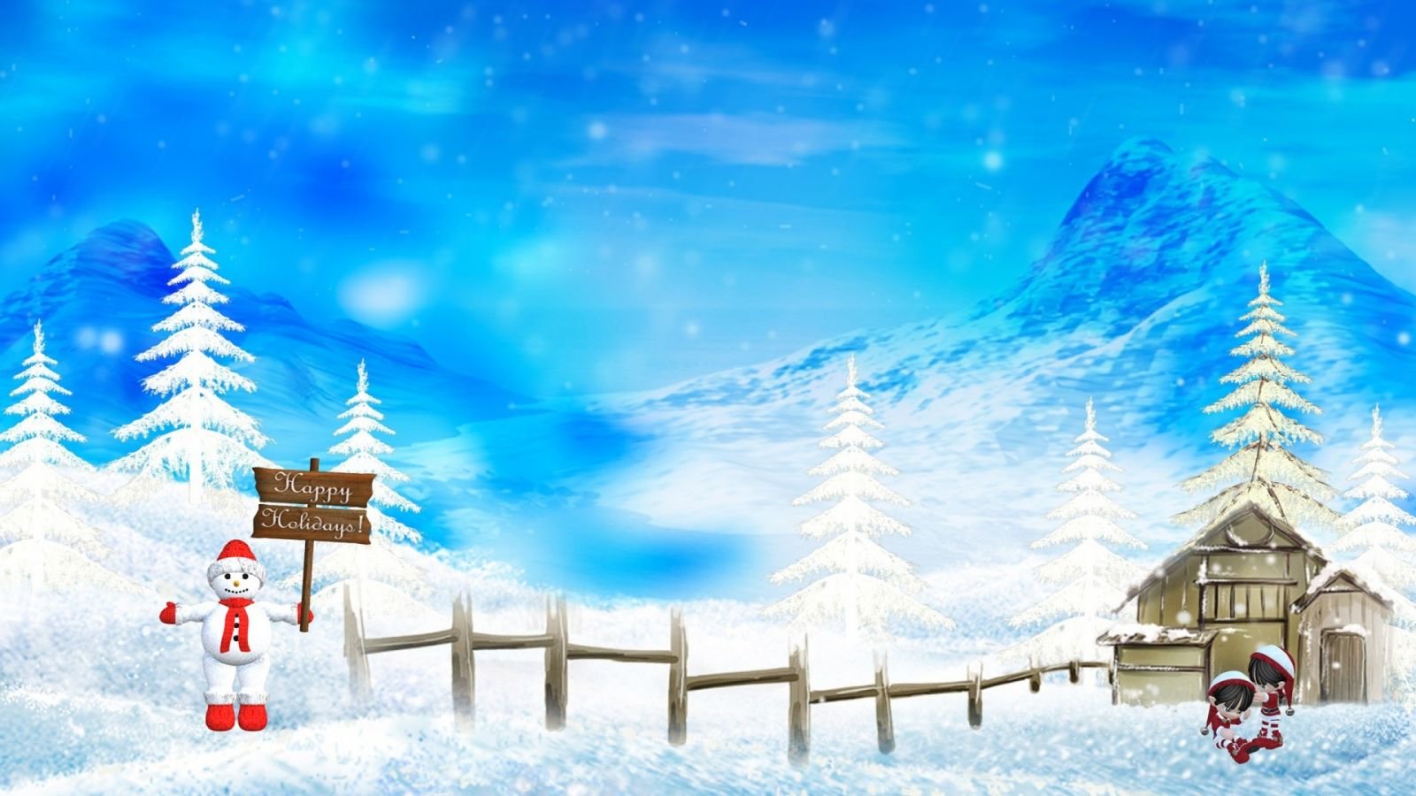 Awesome Christmas free background ID:434911 for hd 1600x900 PC