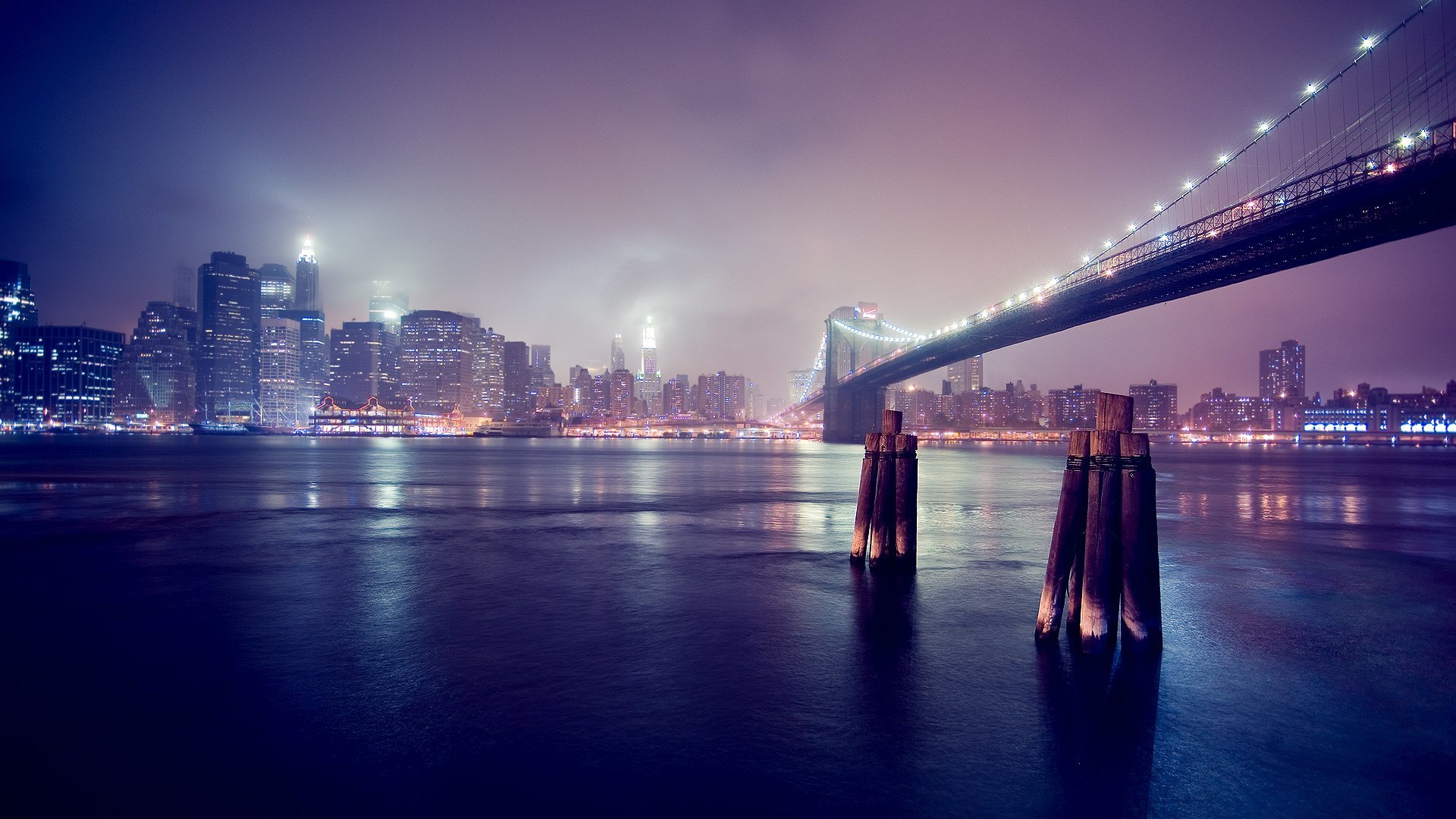 High resolution Brooklyn Bridge 1080p background ID:478608 for desktop